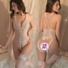 Sexy lingerie one-piece lace uniform suit nightclub transparent flirting pajamas passion free open uniform