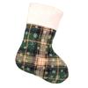 Red And Green Plaid Snowflake Socks Christmas Decorations