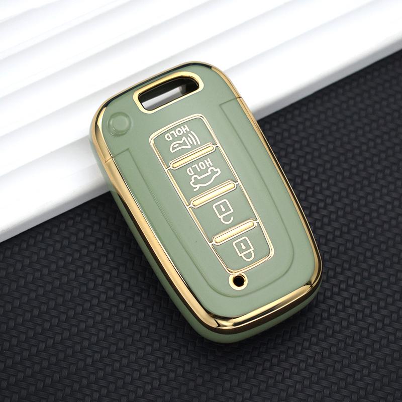 Чехол для автомобильного ключа из ТПУ с брелоком для Kia Forte Rio 3 K2 K3 K5 Sportage для Hyundai IX35 Sonata 8 Sorento Optima Forte