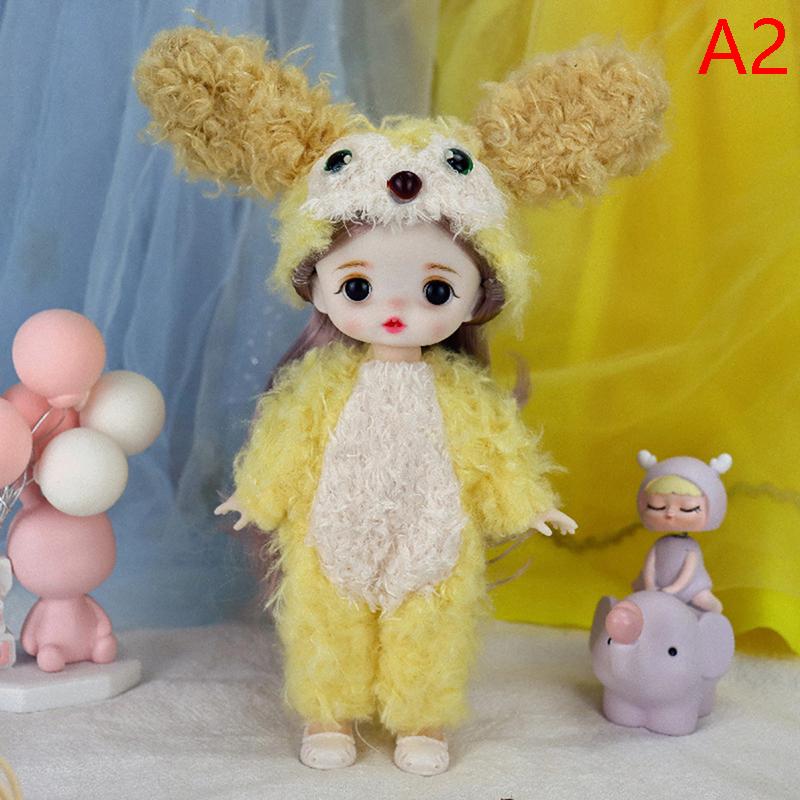 17 см Мини Кукла Подвижный Шарнир с Одеждой и Обувью 3D Кукла Девочка Игрушка Подарки