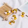 5pcs/ Lot Clay Children Toys Hair Ornament Simulated Animals Mini Bee Artificial Bees Slime Pendants