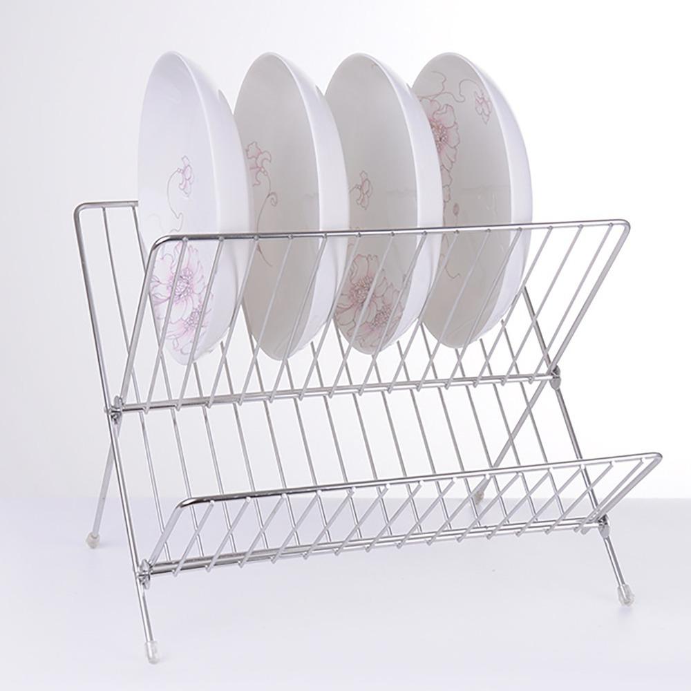 Thickened Drain Storage Holder Rustless Steel Tableware Organizer Kitchen Tool  Cups Draining