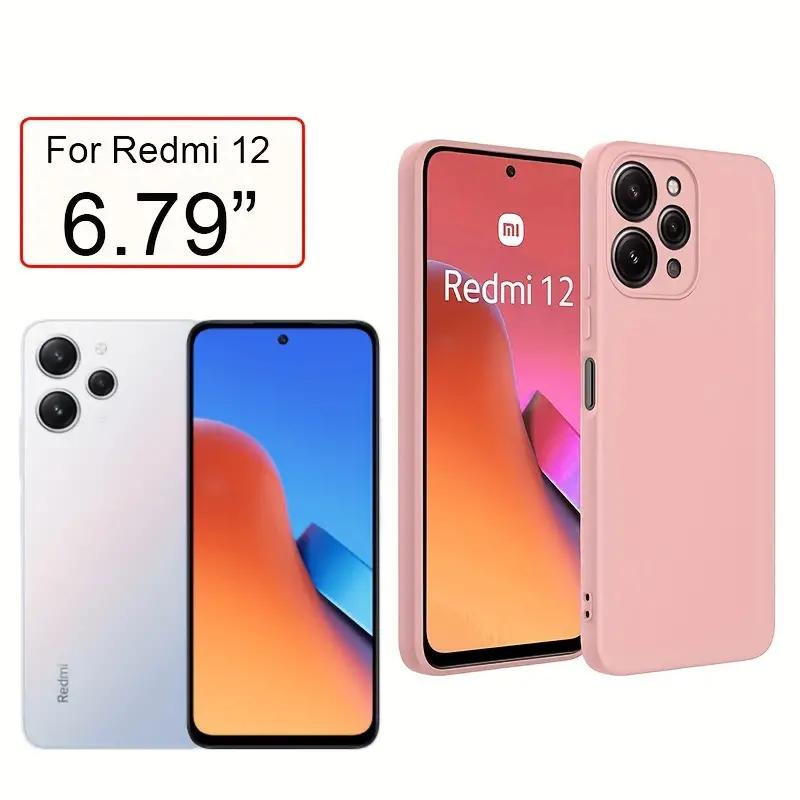 Жидкий силиконовый чехол для Xiaomi Redmi 12 12C 13C противоударный чехол для Redmi Note 12 Pro Plus Note 12S 4G Note 12 5G 4G Note12 Pro + 5G чехол для телефона