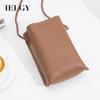 Women's Korean Version Vertical Mobile Phone Bag, Fashionable and Simple Messenger Pu Mini Bag