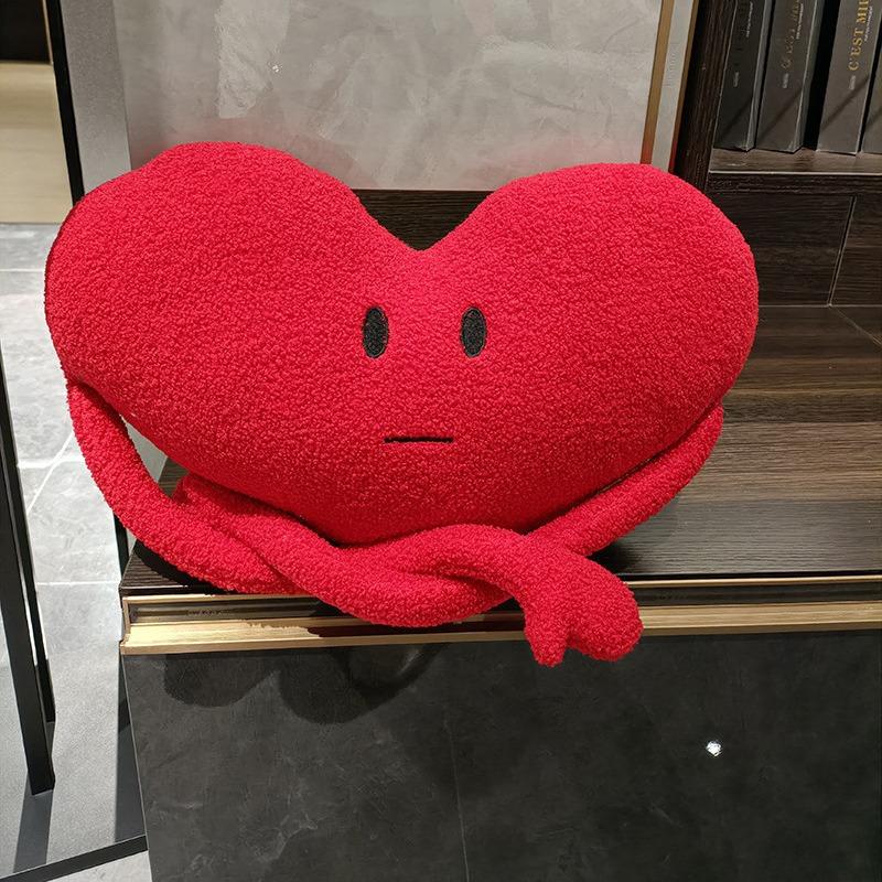 Исцеляющая красная подушка Love Arm Lover, диванная подушка, подушка для спинки, плюшевая игрушка, кукла, подарок на день рождения, плюшевое пальто, материал
