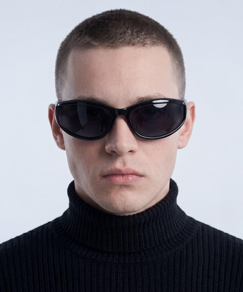 Изогнутые солнцезащитные очки Lukadiseu Lk35 Aero Black