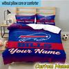 3pcs Custom Name Buffalo basketball Logo Bedding Set Includes 1 Duvet Cover & 2 Pillowcases for All Seasons Dormitory Home Decor Christmas gifts