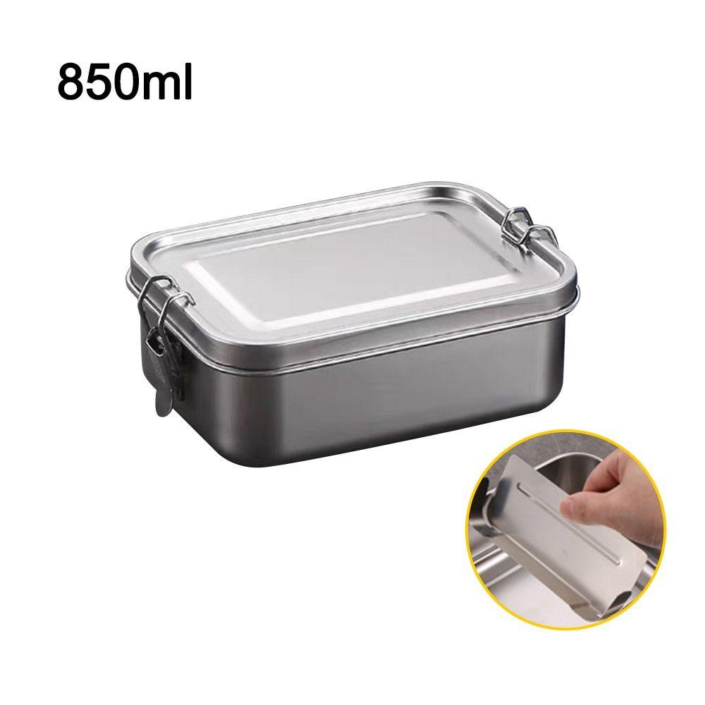 Большая емкость Bento Box из нержавеющей стали, контейнер для хранения продуктов, прочный контейнер для обеда на открытом воздухе