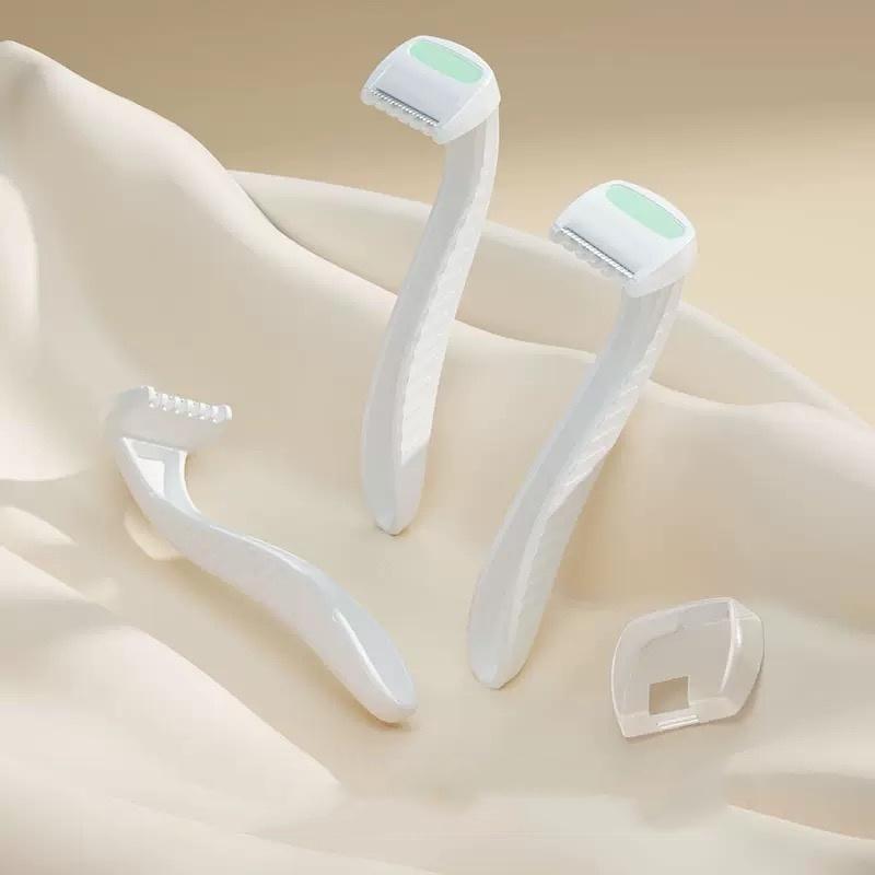 YS00015- --Женский бритвенный станок для бикини, триммер для интимных зон, идеально подходит для ванной комнаты, одноразовый, для путешествий, безопасный, удаление волос