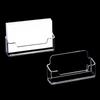 1Pc Clear Desk Shelf Box Storage Display Stand Acrylic Plastic Transparent Desktop Bussiness Card Holder Place Card Holder