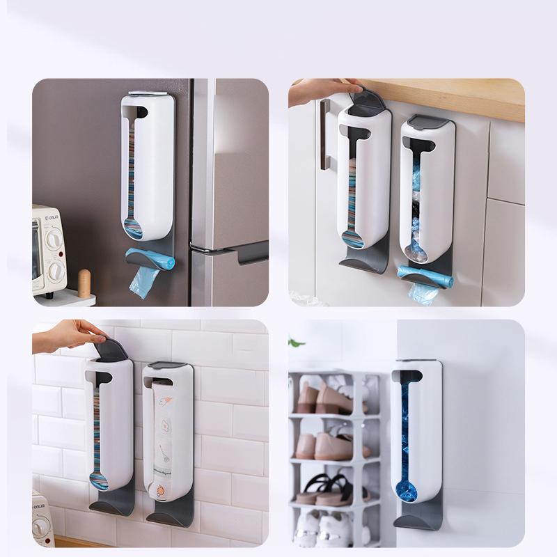 Kitchen Grocery Bags Holder Wall Mount Plastic Bags Organizer Kitchen Plastic Grocery Bags Dispenser Old Bags Saver To The Wall