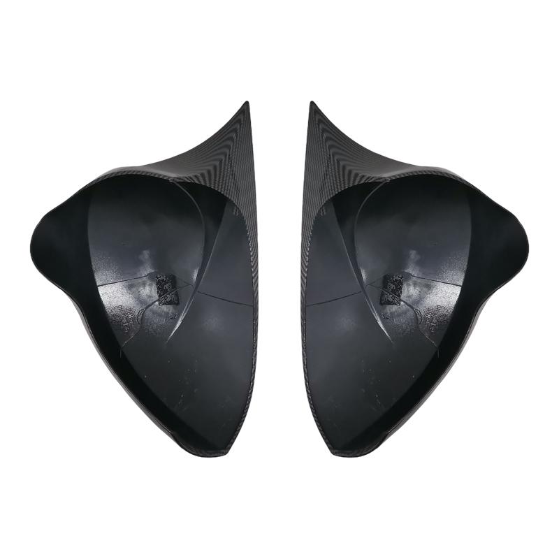 Глянцевый черный/углеродное волокно, крышки для зеркал заднего вида, крышки для Seat Leon MK2 1P Ibiza MK4 6J 2008-2017, зеркальный чехол