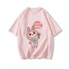 Labubu T-shirt Casual Short-sleeved Round Neck Unisex Casual Fashion Trend