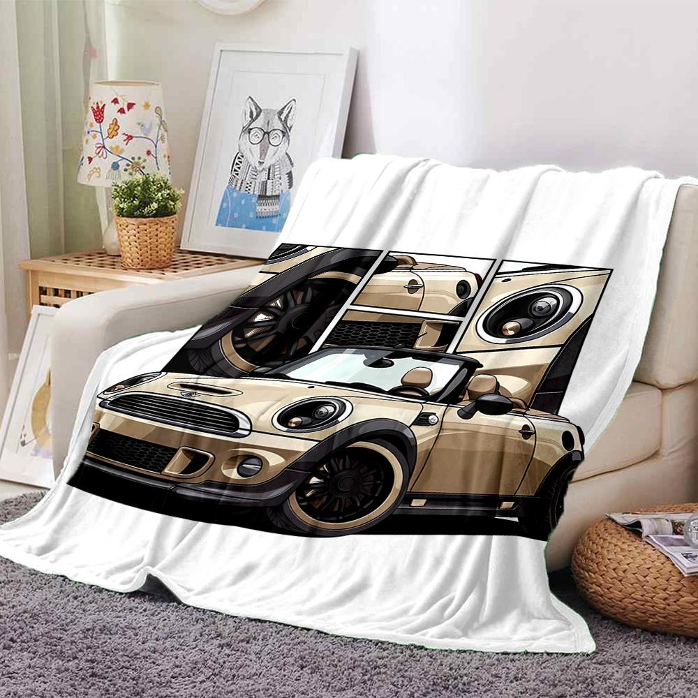 Racing Theme Printed Blanket - Perfect for Couch, Bed, Travel & Outdoor Use | Machine Washable, Cozy & Durable.
