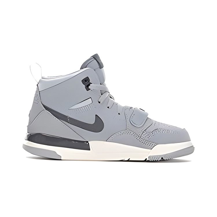 Jordan Legacy 312 Удобные Легкие Высокие Детские Баскетбольные Кроссовки Детские Кроссовки Серые AT4047-002