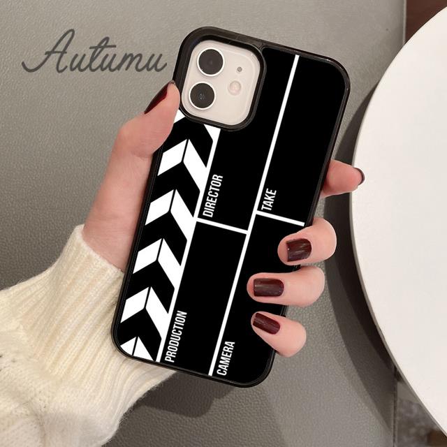 Чехол для телефона с хлопушкой для iPhone 11 12 13 14 Pro Max mini X XR XS SE 2020 5 6S 7 8 Plus Samsung Galaxy S21 S22 Cover shell