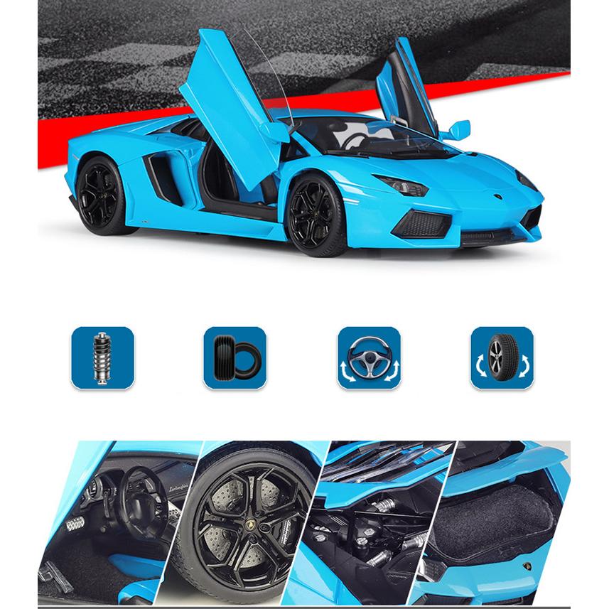 1/18 WELLY Lamborghini Aventador LP700-4 модель автомобиля из сплава, литая под давлением металлическая игрушечная машина, модель автомобиля, коллекция высокой имитации, детские подарки