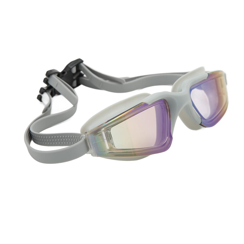 Очки для плавания Защита от запотевания HD Водонепроницаемые Силиконовые Широкий обзор Очки для плавания для взрослых детей Черные