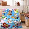 This soft flannel blanket features Digimon Adventure monsters cartoon characters and is suitable for beds, bedrooms, sofas, picn