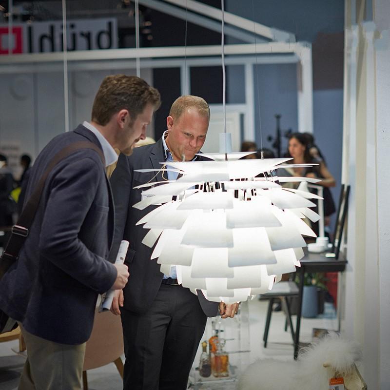 Лампа Артишок Шишка Алюминиевый Подвесной Светильник Белый Роскошный Дизайнерский Светильник для Гостиной Офиса Спальни Подвесной Светильник