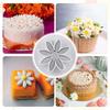 8pcs PP Cookie Cutter 8 Petals Shape Flower Plunger Cutter Cake Decorating Mold  Summer Baking