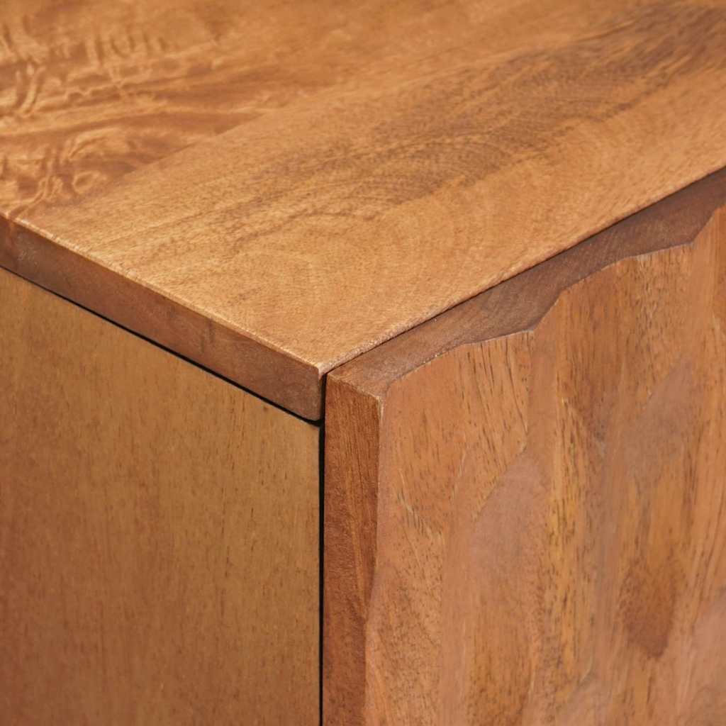 TV Stand with Shelf Acacia Brown Surface 105 x 33 x 46 cm