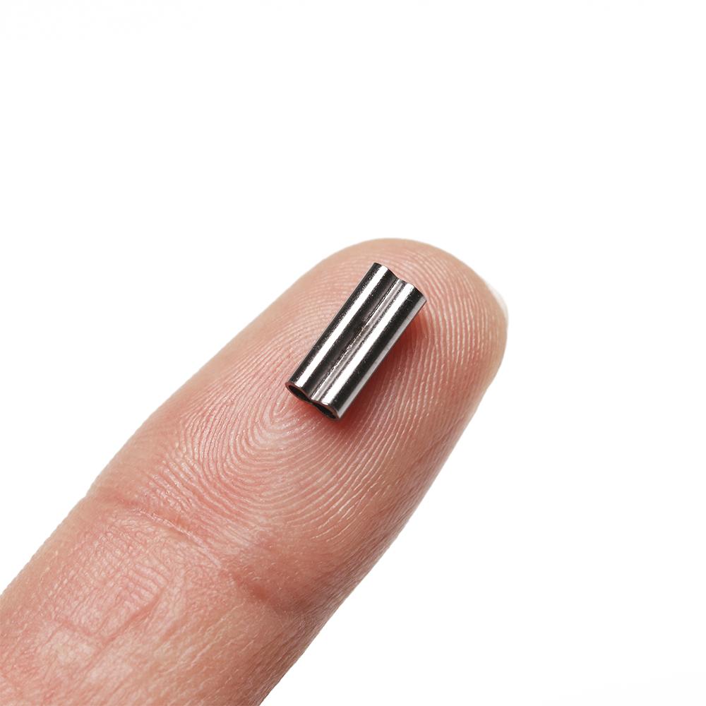 Oval High Quality Stainless Steel Line Crimping Sleeves Fishing Wire Tube Double Copper Tube