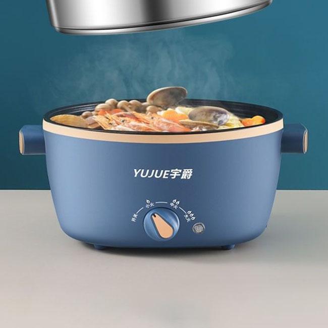 Электрическая сковорода, многофункциональная электрическая кастрюля, мини-электрическая сковорода, маленькая электрическая кастрюля, бытовая кастрюля, маленькая кастрюля с антипригарным покрытием