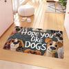 VIKAMA Adorable Cartoon Puppy Welcome Doormat Indoor/Outdoor Entrance Floor Mat Non-Slip, Stain-Resistant Rug Home Decor
