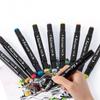 24 шт.-Цвета Двусторонние Художественные Маркеры, Перманентные Маркеры Хайлайтеры с Чехлом Идеально подходят для Иллюстрации Раскрашивания для Взрослых
