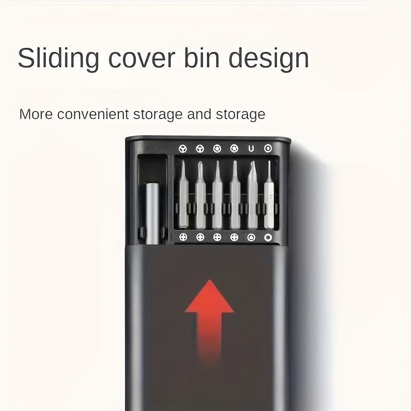 Набор прецизионных отверток 24-в-1, многофункциональный, нержавеющая сталь, полная разборка инструментальных бит для мобильных телефонов и планшетов с компактным футляром для переноски