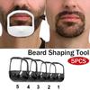 5pcs French Beard Men Shave Goatee Symmetric Beard Goatee Shaving Template Beard Shaping Tool