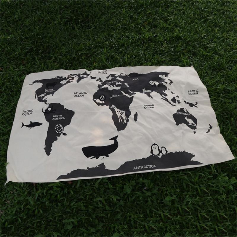 Карта мира, детский игровой коврик, игровое одеяло для ползания, детские коврики, коврики