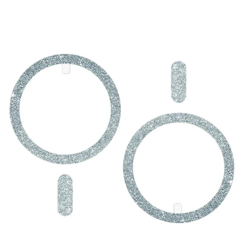 2 шт. Ультратонкая глянцевая магнитная пластина для аксессуаров Magsafe Магнит для мобильного телефона Металлическое кольцо Лист для iPhone Pro/Max/Plus Xiaomi
