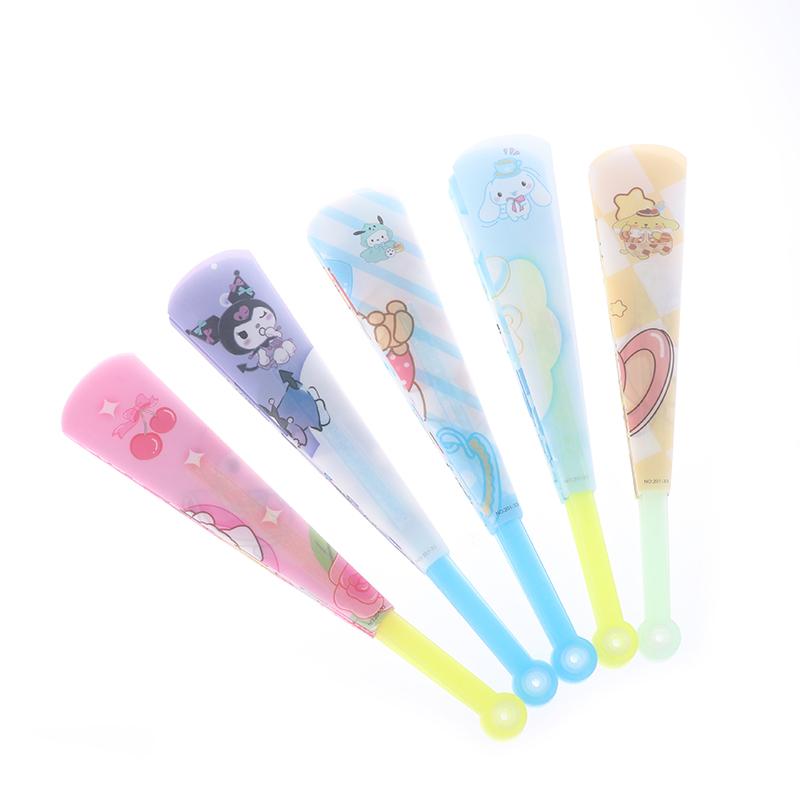 Милый мультфильм аниме Sanrio Kuromi My Melody Cinnamoroll Seven Fold Fan Портативный летний складной веер Подарки для детей и студентов