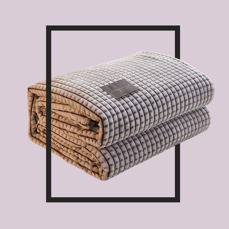 Офисное одеяло для сна, Одеяло из кораллового вельвета, Фланелевое покрывало