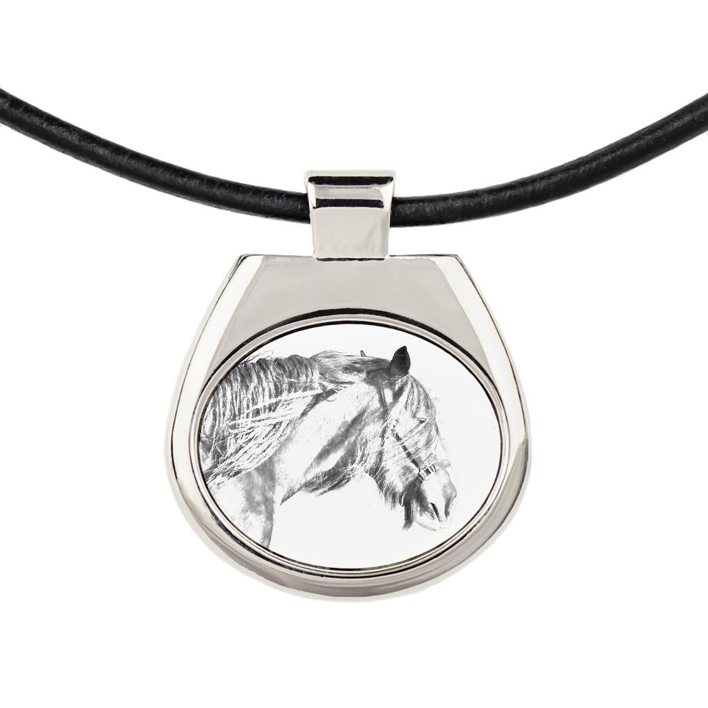 Shire – Horse necklace, personalized pendant with a photo | Art-Dog