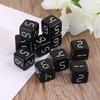 10 шт. D6 шестигранные игральные кости квадратные для вечеринки, ночного клуба, ролевые игры 15 мм
