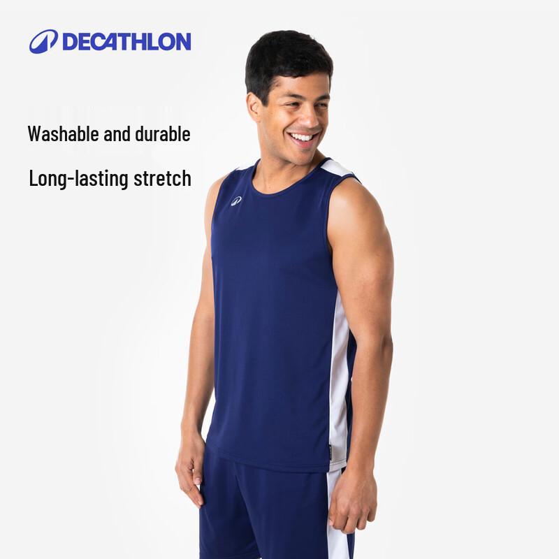 Дышащая спортивная жилетка без рукавов с быстрым высыханием для мужчин от Decathlon