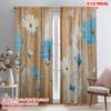 2 шт., 2D-печать на плоскости Шторы Рулонные шторы Рустикальные цветы(1) Полиэфирная ткань (без стержня) Универсальное использование для спальни,