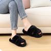 Fashion Shevalues Winter Plush Lining Women's Slippers Fur Soft Sole Indoor Slides Non-slip Cotton Slides Furry Warm Slippers For Women