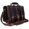 Leather Briefcase  Laptop Messenger Bags for Men and Women Best Office College Briefcase Shoulder Bag
