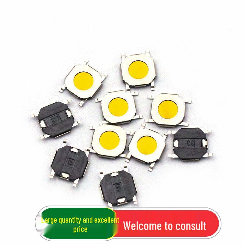 TELESKY 4x4x0.8 Membrane Tactile Micro Switch Button (10 pcs)