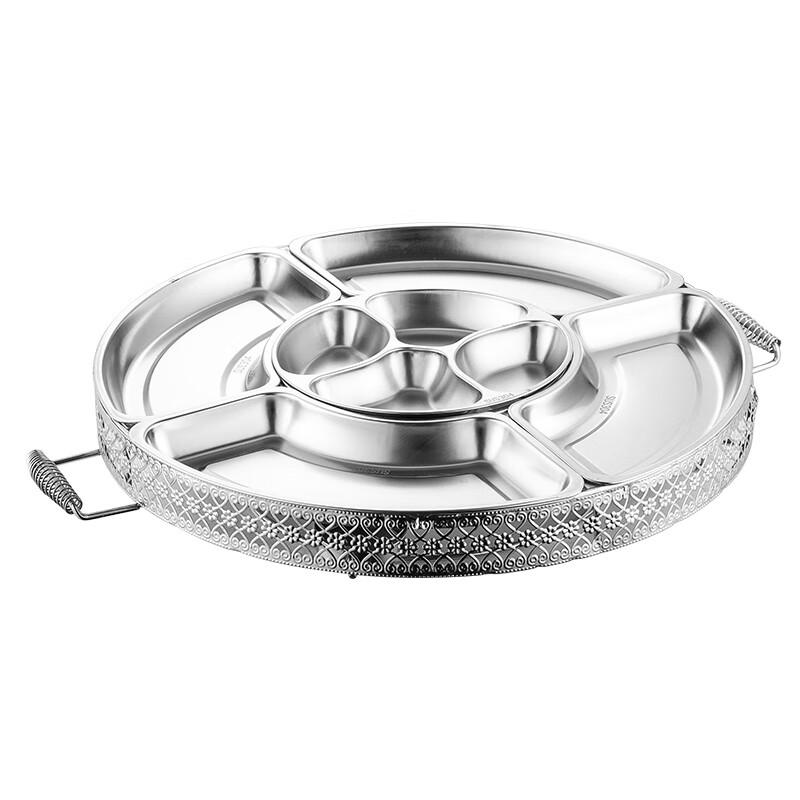 Система пятисекционной банкетной тарелки из нержавеющей стали 304