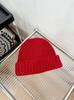 Gold thread wool hat women's autumn and winter warm wool knitted hat loose big head circumference ear protectors cold hat shows small face