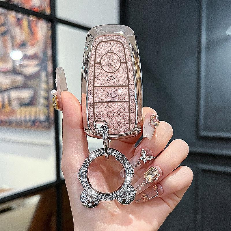 Роскошная крышка для ключа для моделей Ford Mondeo, Edge, Explorer и Escort.