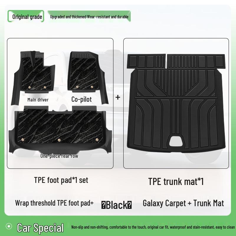 Zeekr X 2026 Полное покрытие TPE Коврики в салон автомобиля - Индивидуальные ковровые аксессуары