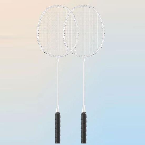 1 комплект ракеток для бадминтона, набор для взрослых, ракетка для бадминтона из сплава на 2 игрока с нескользящими ручками, профессиональное сменное оборудование для тренировок по бадминтону