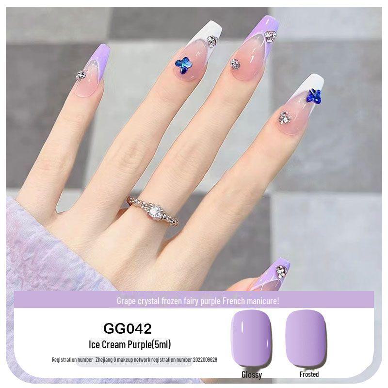 Platinum Haifei Nude Ice Gel Nail Polish - Модный прозрачный нюд от Xiaohongshu