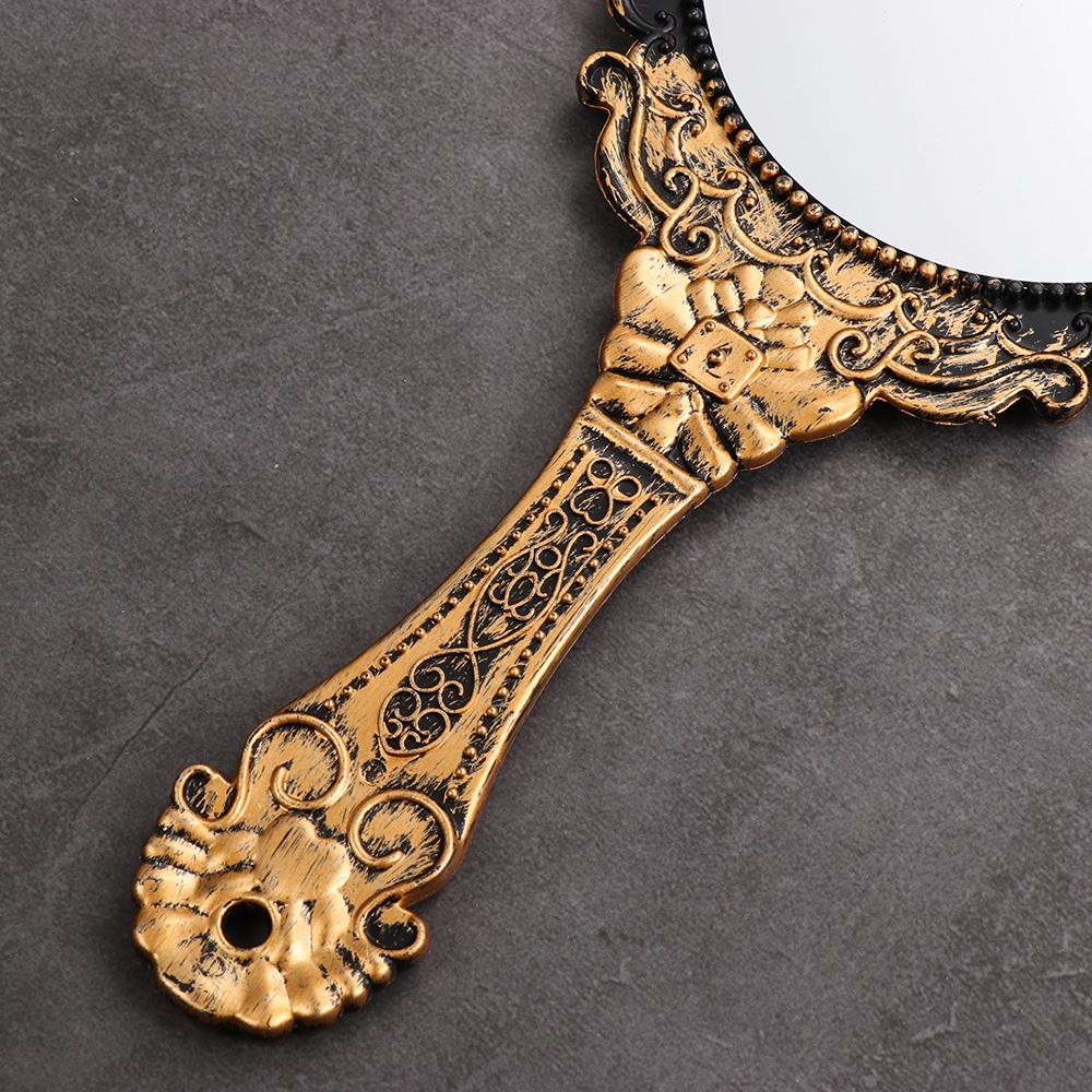 New Hot Makeup Mirrors Standing Makeup Vanity Mirror Oval-Shape Handheld Mirror Vintage